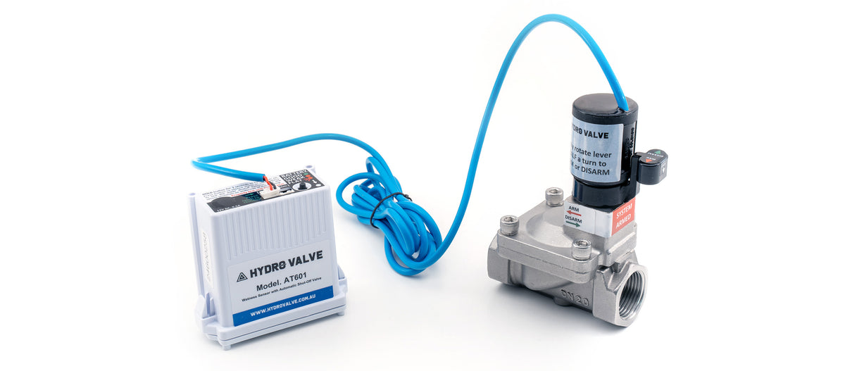 The Hydro Valve | Wetness Sensor with Automatic Solenoid ShutOff Valve
